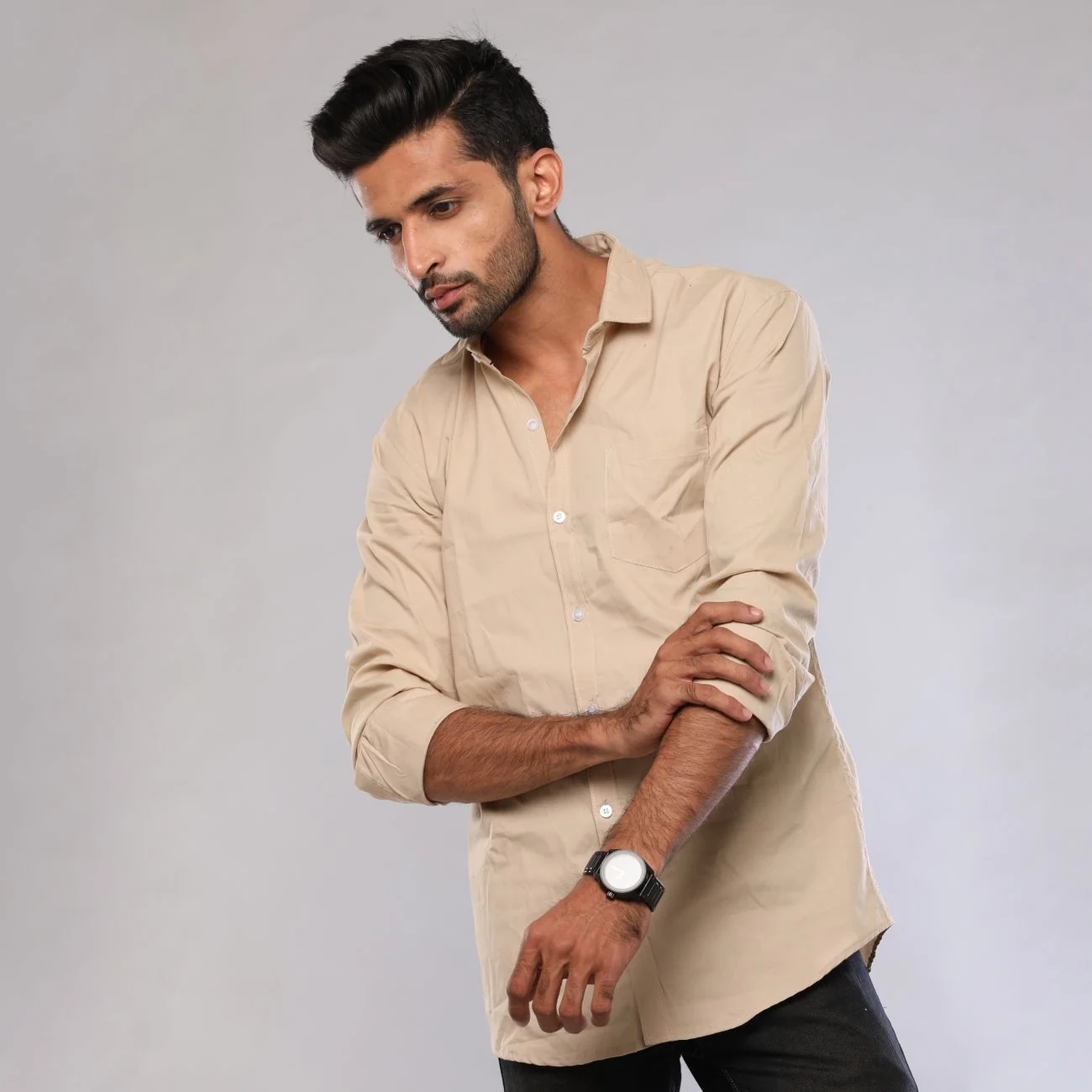 Playera henley Costa — segundo ángulo
