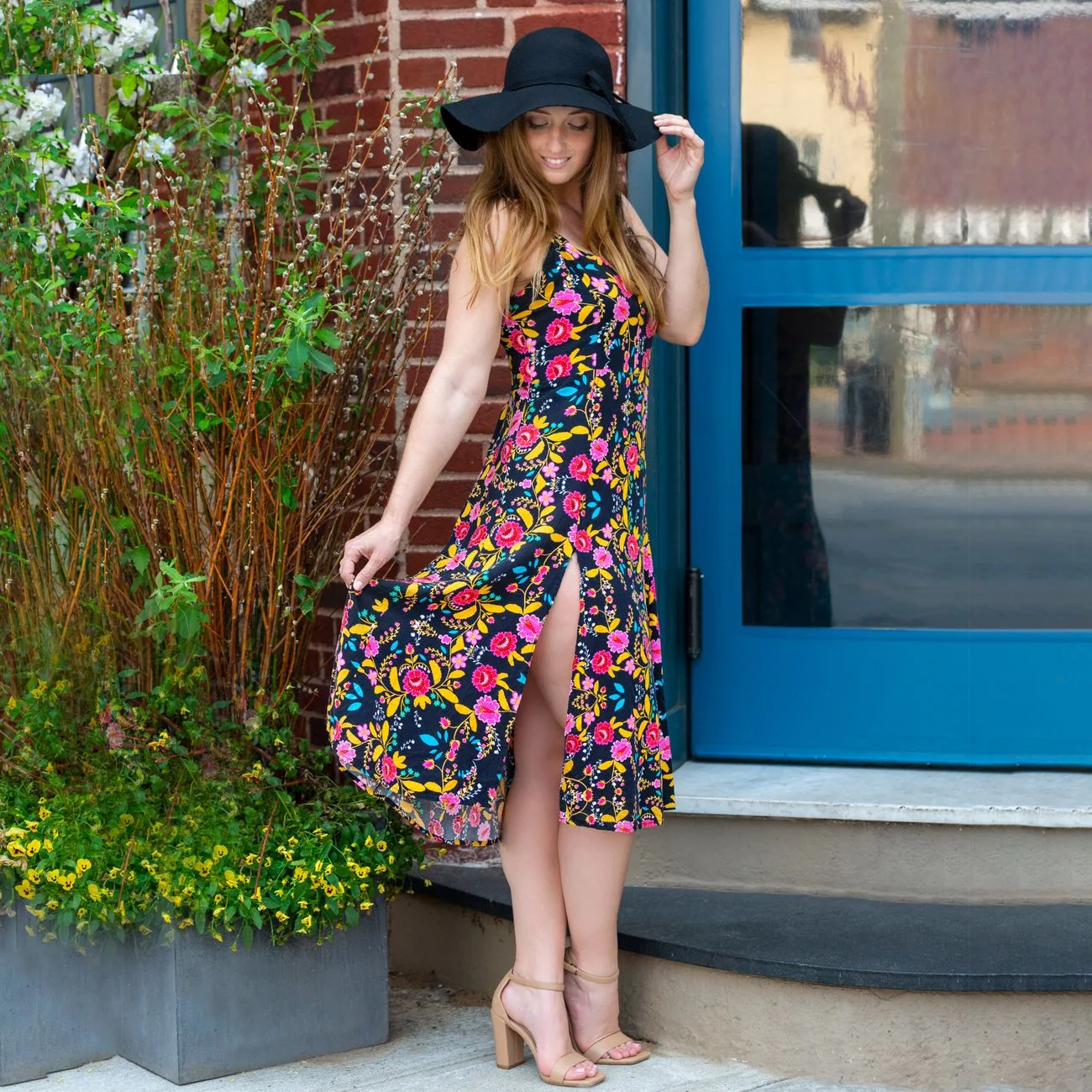 Vestido floral Campo Abierto — segundo ángulo