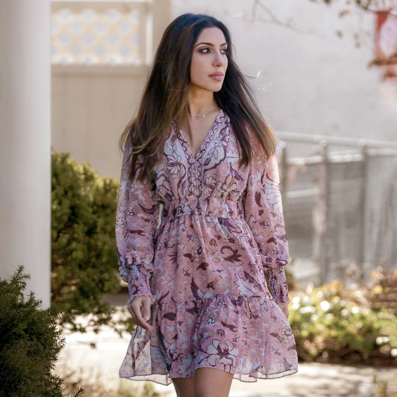 Vestido floral Campo Abierto — detalle