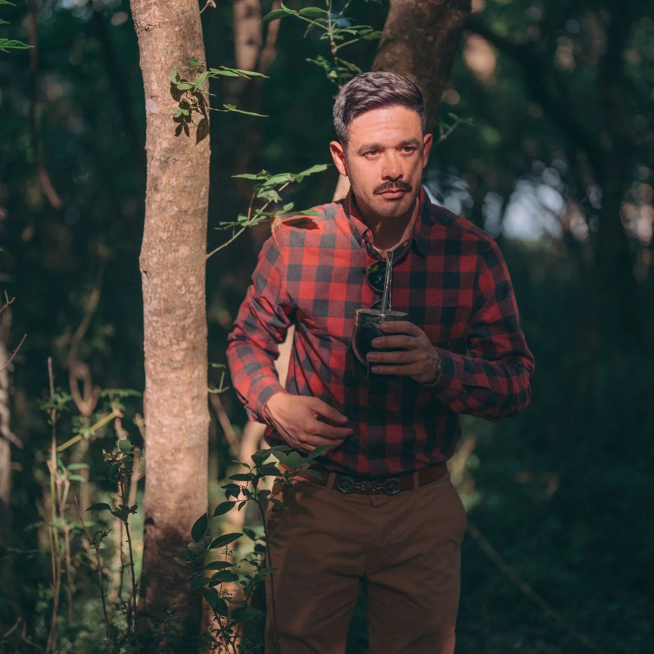 Camisa franela Sierra — en contexto